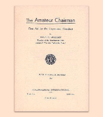 Amateur Chairman Manual