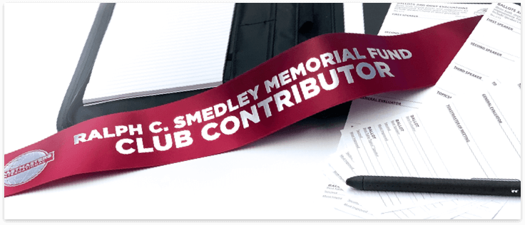 Smedley Fund Contributor Ribbon, Notebook, Documents and a Pen